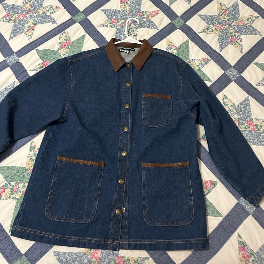 Denim barn coat